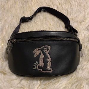 Coach X Selena Blk Rabbit Belt Bag